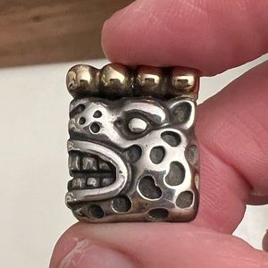 Dian Malouf sterling and gold clip on earrings!